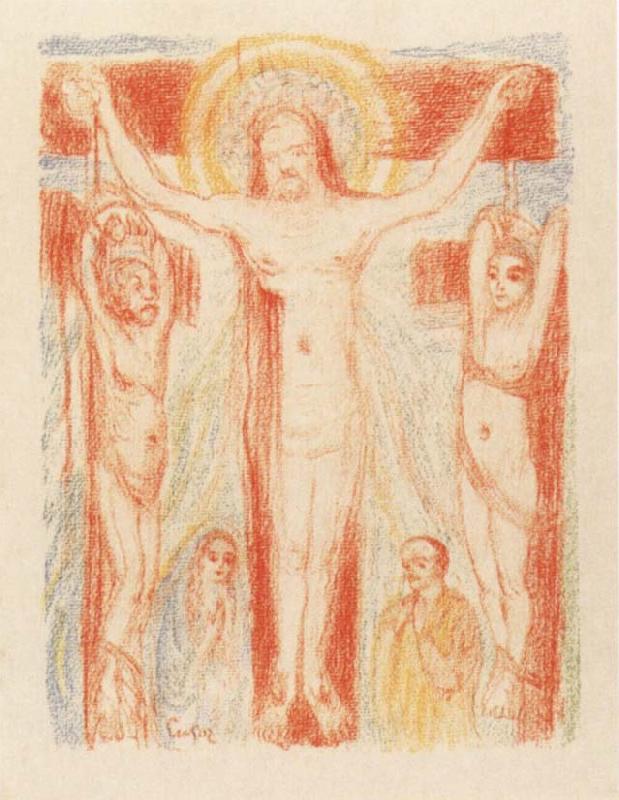 James Ensor Christ Crucified with Two Thieves